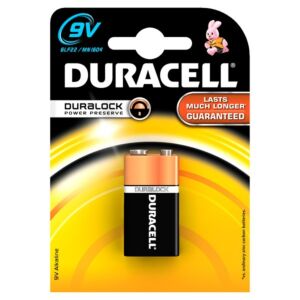 9V αλκαλική μπαταρία Duracell Duralock