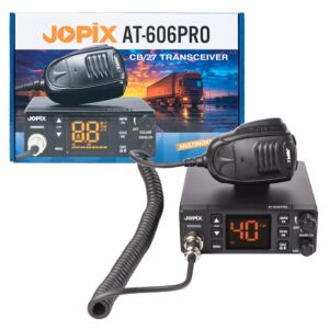 Ραδιοφωνικός σταθμός CB JOPIX AT-606PRO ASQ, AM/FM, 4W, 12V-24V, PA, VOX, Αποσβεστήρας θορύβου
