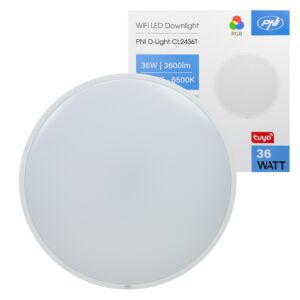 LED φωτιστικό οροφής PNI D-Light CL2436T Wi-Fi, Tuya, RGB