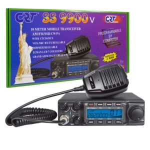 Ερασιτεχνικός ραδιοφωνικός σταθμός CRT SS 9900V AM, FM, LSB, USB, CW 28-29,7Mhz, ASQ, DTMF, Roger Beep, 12V, CTCSS, DCS, προγραμματιζόμενο