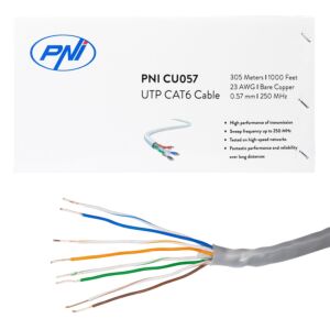 Καλώδιο UTP CAT6 PNI CU057 από Χαλκό 0,57mm