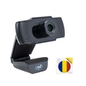 Πακέτο κάμερας Web PNI CW1850 Full HD 1080P 2MP, περιλαμβάνεται USB, κλιπ και αυτοκόλλητο Flag Pad