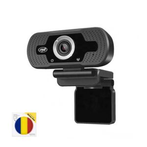 Πακέτο κάμερας web PNI CW2860 Full HD 4MP, USB, Clip-on, ενσωματωμένο μικρόφωνο και σημαία Sticky Pad