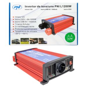 PNI μετατροπέας τάσης L1200W τροφοδοσία ρεύματος 12V 230V
