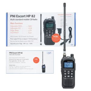 Φορητός ραδιοφωνικός σταθμός CB PNI Escort HP 82 χωρίς φορτιστή, πολλαπλά πρότυπα, 4W, 12V, AM-FM, NRC, διπλό ρολόι, Roger Beep,