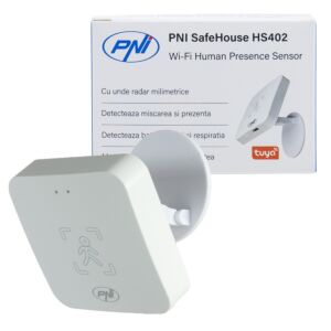 Αισθητήρας παρουσίας Wi-Fi PNI SafeHouse HS402, με κύματα ραντάρ χιλιοστών, εμβέλειας 10 m, ανιχνεύει κίνηση και παρουσία