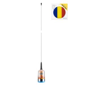 Πακέτο κεραίας CB PNI TRUCKER 9000 PL με LED, μήκος 140 cm, 26-28MHz, 1000W με αυτοκόλλητη σημαία Pad που περιλαμβάνεται