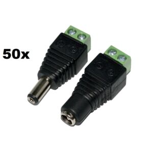 Σετ 50bc PNI M02 Mother/Male Power Plugs για συστήματα επιτήρησης