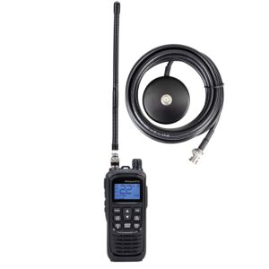 PNI Escort HP 92 Multi Standard 4W, 12-24V AM-FM Φορητό κιτ ραδιοφωνικού σταθμού CB με μαγνητική βάση BNC