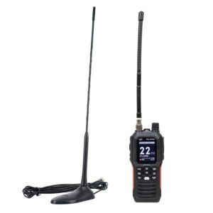Φορητός ραδιοφωνικός σταθμός CB PNI Escort HP 102 πολλαπλών προδιαγραφών, 4W, 12V-24V, AM-FM με κεραία CB PNI Extra 45 με μαγνήτη