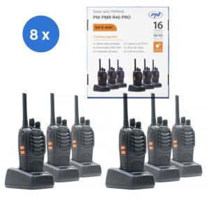 κιτ 6 φορητών ραδιοφωνικών σταθμών PNI PMR R40 PRO