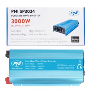 Μετατροπέας τάσης PNI SP3024 Τροφοδοτικό 24V Έξοδος 230V 3000W καθαρό ημιτονοειδές κύμα