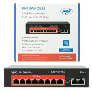 Διακόπτης POE PNI SWPOE82 με 8 θύρες POE