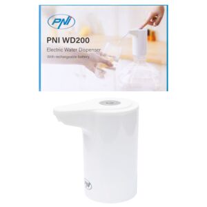 Ηλεκτρική αντλία για φόρτιση μπουκαλιού νερού PNI WD200 USB-C, μπαταρία 800 mAh