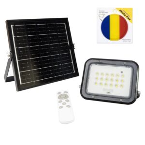 Πακέτο ανακλαστήρα LED PNI GreenHouse WS50 PRO 50W με ηλιακό πάνελ 6W με αυτοκόλλητη σημαία Pad που περιλαμβάνεται