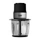 Beko mini chopper CHG81442BX, 1l, 400W, 3800 περιστροφές/λεπτό, 2 βήματα, 2 μαχαίρια από ανοξείδωτο χάλυβα, μαύρο/ανοξείδωτο