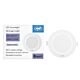 Προβολέας LED PNI D-Light CL2507 6W, χωνευτός, στρογγυλός, 120,5*28,4mm, 4200K, Τροφοδοτικό 230V, 660 lm, λευκό