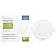 Προβολέας LED PNI D-Light CL2518 18W, εσοχή, στρογγυλό, 220,7*28,9mm, 6400K, τροφοδοτικό 230V, 1980 lm, λευκό