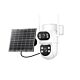 Κάμερα παρακολούθησης βίντεο IP974S GSM 4G AOV, PTZ, διπλός φακός 2MP + 2MP, ηλιακό πάνελ 8W, μπαταρία μπλοκ 7800mAh