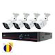 Πακέτο κιτ παρακολούθησης βίντεο AHD PNI House PTZ1500 5MP DVR - 4 κάμερες και αυτοκόλλητη σημαία Pad