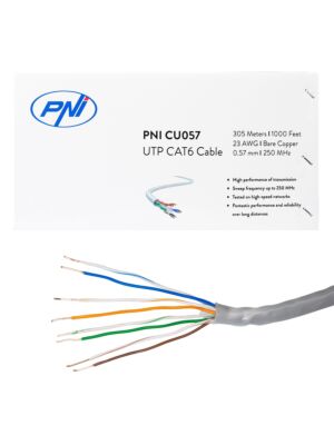 Καλώδιο UTP CAT6 PNI CU057 από Χαλκό 0,57mm