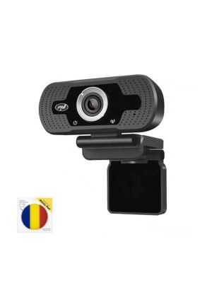 Πακέτο κάμερας web PNI CW2860 Full HD 4MP, USB, Clip-on, ενσωματωμένο μικρόφωνο και σημαία Sticky Pad