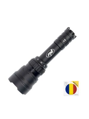 Φακός PNI Adventure F300 με 3-χρώμα LED, λευκό, κόκκινο, πράσινο, μέγιστο 10W, IPX6 + Σημαία Sticky Pad