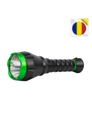 Φακός αλουμινίου PNI Adventure F750 Green Light με αυτοκόλλητη σημαία