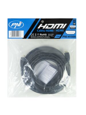 PNI H1500 Υψηλής ταχύτητας 1.4V καλώδιο HDMI, plug-in, Ethernet, επιχρυσωμένο, 15m