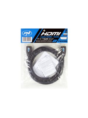PNI H300 Υψηλής ταχύτητας 1.4V καλώδιο HDMI, plug-in, Ethernet, επιχρυσωμένο, 3m
