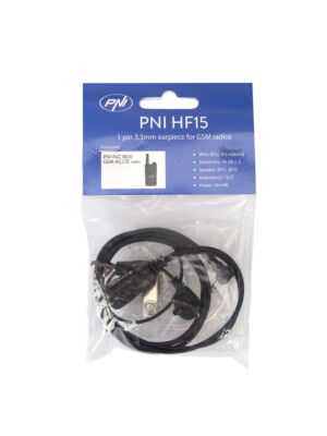 Ακουστικά με μικρόφωνο PNI HF15 με 1 pin 3,5mm για ραδιοφωνικούς σταθμούς GSM