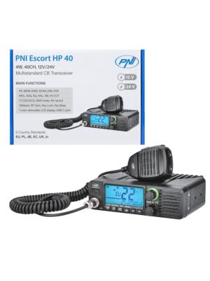 Ραδιοσταθμός CB PNI Escort HP 40 multistandard, 4W, AM, FM, 12-24V, ASQ, RF Gain