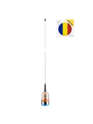 Πακέτο κεραίας CB PNI TRUCKER 9000 PL με LED, μήκος 140 cm, 26-28MHz, 1000W με αυτοκόλλητη σημαία Pad που περιλαμβάνεται