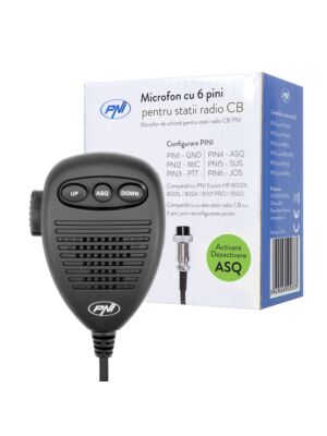Μικρόφωνο 6 ακίδων για ραδιοφωνικούς σταθμούς PNI Escort HP 8000L/8001L/8024/9001 PRO/9500/8900