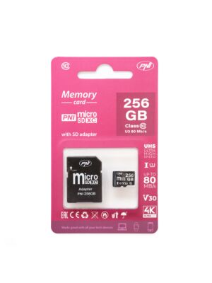 Κάρτα μνήμης MicroSD PNI 256GB με προσαρμογέα SD
