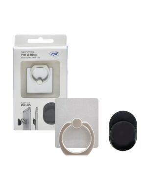 Υποστήριξη Universal PNi O-Ring, Περίπτερο γραφείου και Smart Grip, Ασημί, υποστηριζόμενη από το αυτοκίνητο