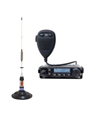 Πακέτο ραδιοφωνικού σταθμού CB PNI Escort HP 6500 PRO, ASQ, VOX, NRC με κεραία CB PNI ML70 με μαγνήτη
