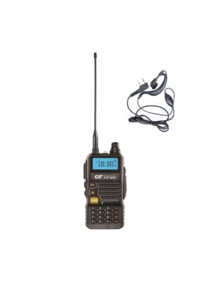 Πακέτο Φορητός ραδιοφωνικός σταθμός VHF/UHF CRT FP00 διπλής ζώνης και ακουστικά PNI HS82