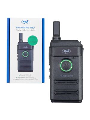 Φορητός ραδιοφωνικός σταθμός PNI PMR R10 PRO, χωρίς φορτιστή, 446MHz, 0,5W, 16 προγραμματιζόμενα κανάλια, 16 PMR και 50 τόνοι CTCSS