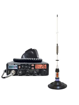 Kit Radio CB President Richard ASC 10M + CB Antenna PNI ML70, μήκος 70cm, 26-30MHz, 200W