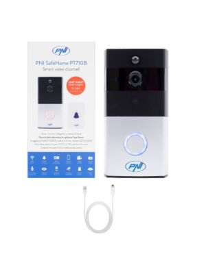 PNI SafeHome PT710B WiFi HD, P2P Smart Video Intercom Package και καλώδιο USB 2.0 σε Micro USB 1m