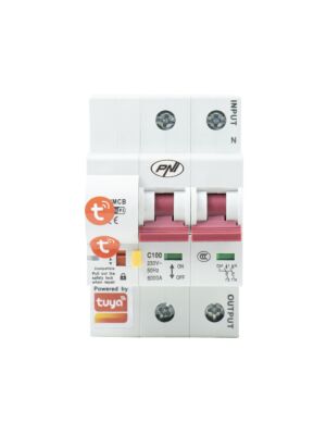PNI SafeHome PT802P WiFi Smart Auto Safety, 2P, 100A, Έλεγχος Διαδικτύου, Tuya Smart Mobile App,