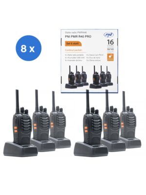 κιτ 6 φορητών ραδιοφωνικών σταθμών PNI PMR R40 PRO