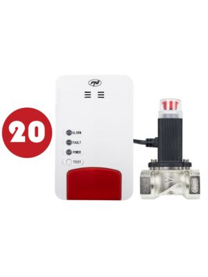 PNI Safe House Dual Gas 250 kit με αισθητήρα μονοξειδίου του άνθρακα (CO) και φυσικό αέριο και ηλεκτρομαγνητική βαλβίδα