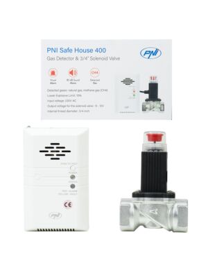 Kit PNI Safe House 400 αισθητήρας αερίου και ηλεκτρομαγνητική βαλβίδα 3/4 ιντσών