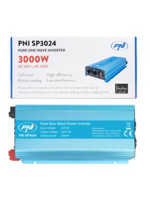 Μετατροπέας τάσης PNI SP3024 Τροφοδοτικό 24V Έξοδος 230V 3000W καθαρό ημιτονοειδές κύμα