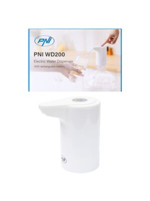 Ηλεκτρική αντλία για φόρτιση μπουκαλιού νερού PNI WD200 USB-C, μπαταρία 800 mAh