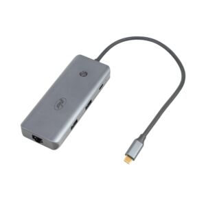 Προσαρμογέας πολλαπλών θυρών PNI MP15S USB-C σε HDMI, 2 x USB 3.0, SD/TF, RJ45, USB-C PD