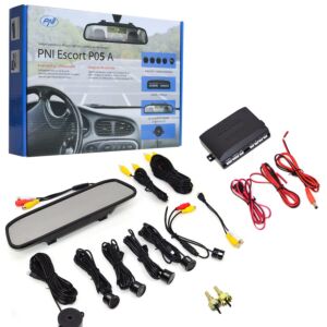 Αισθητήρες στάθμευσης με οθόνη στο PNI Escort P05 Κάμερα με κάτοπτρο και πίσω